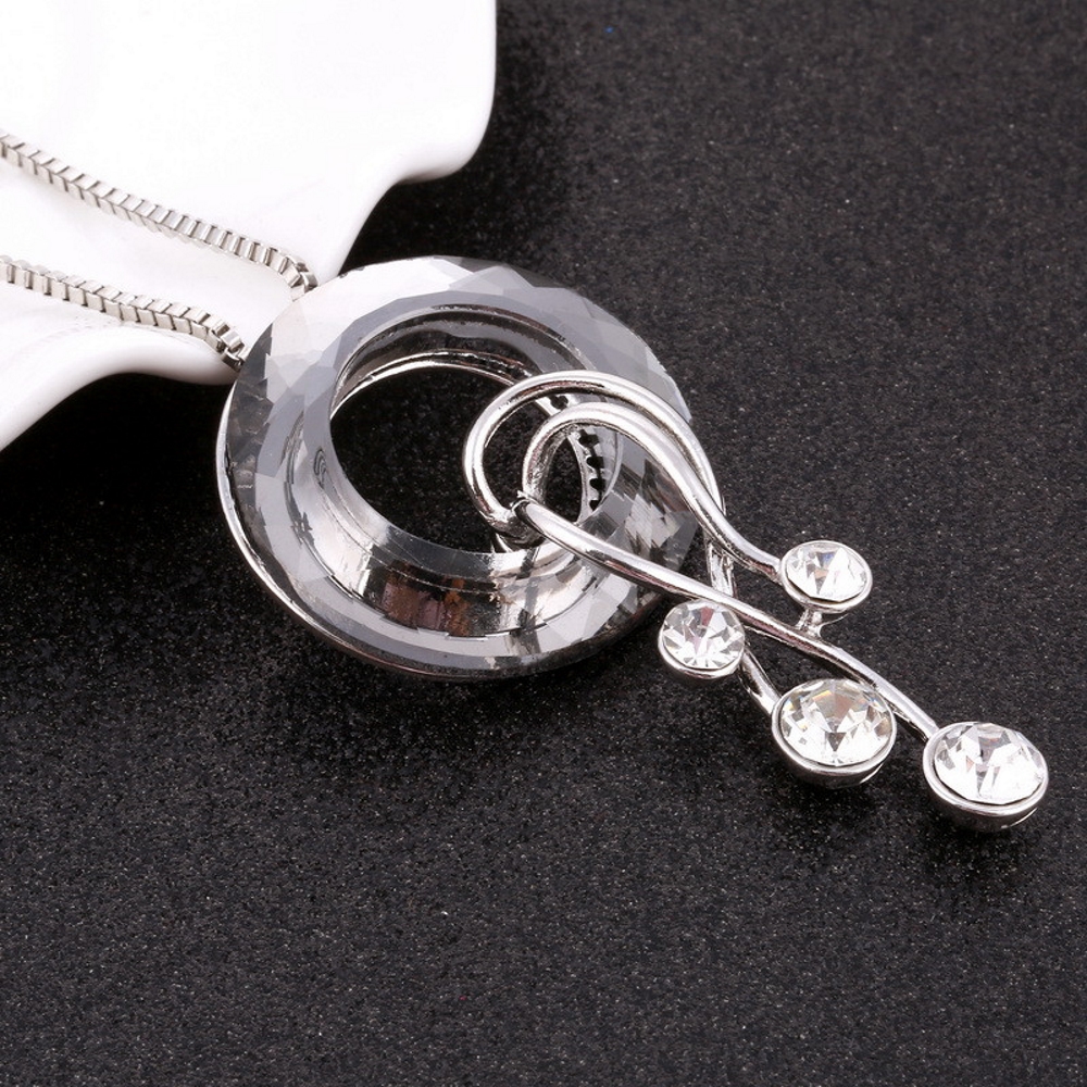 Crystal Pendants Necklaces  18K Gold Plated - 5