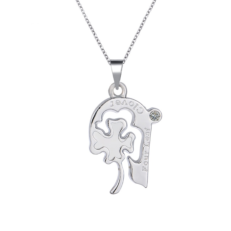 Stainless steel necklace Pendant Clover Set - 2