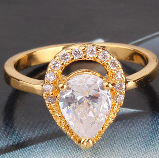 18K Gold Filled TOPAZ ring 