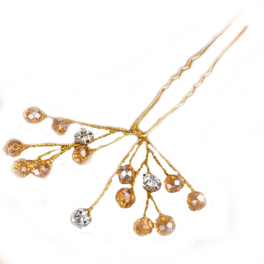 Hair Pins Wedding GOLD 2PCS - 4