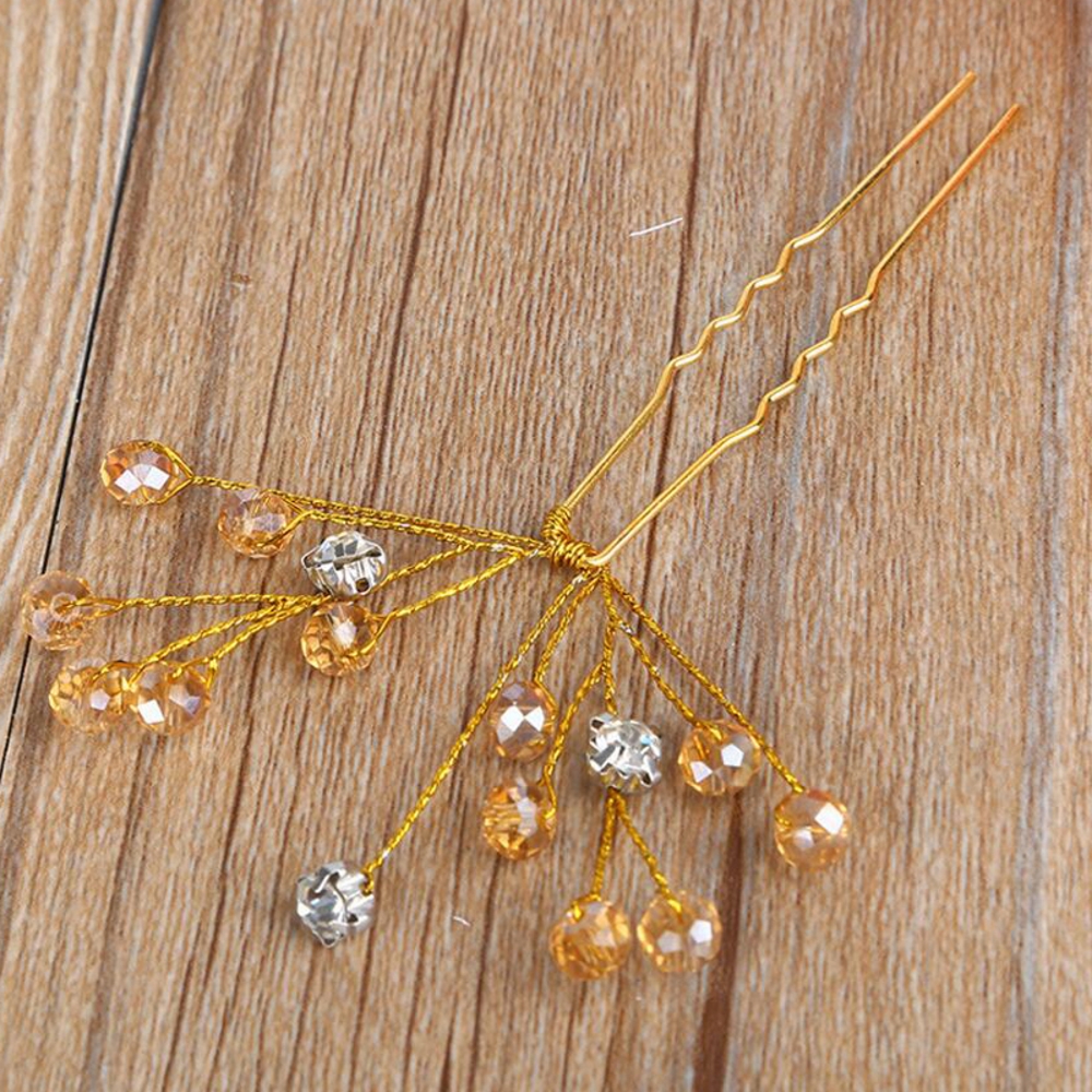 Hair Pins Wedding GOLD 2PCS