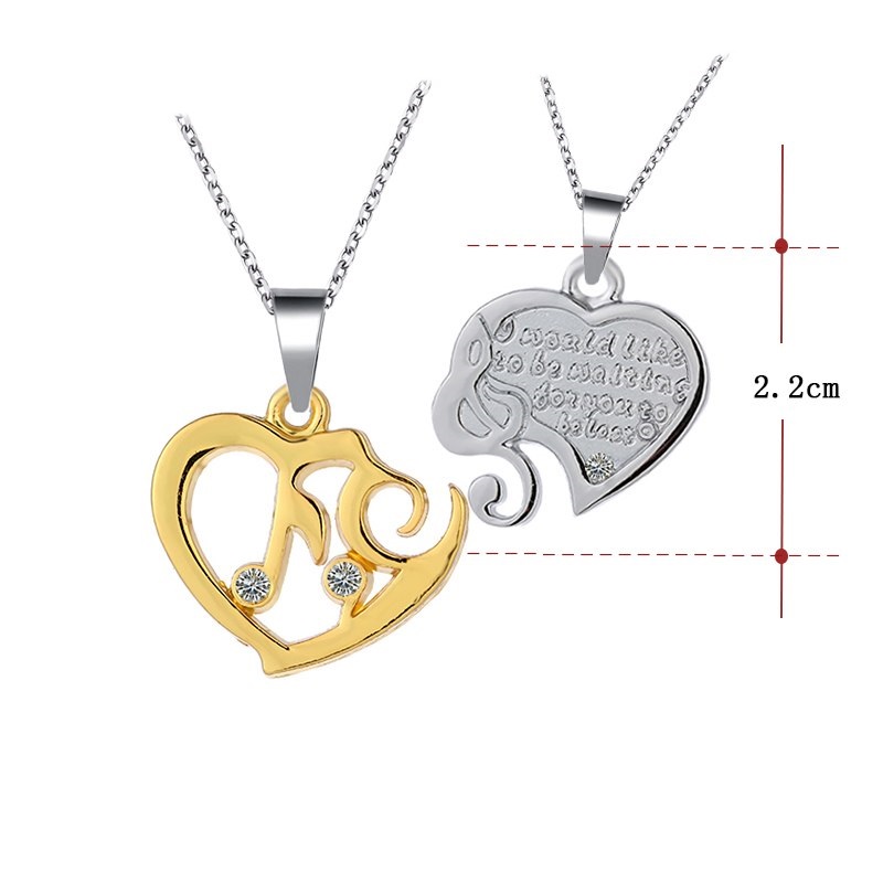 Stainless steel necklace Pendant Set - 2