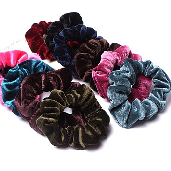 Sammet velour elastiska hårband 