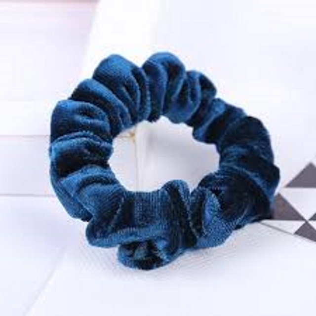 Sammet velour elastiska hårband  - 9