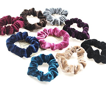 Sammet velour elastiska hårband 