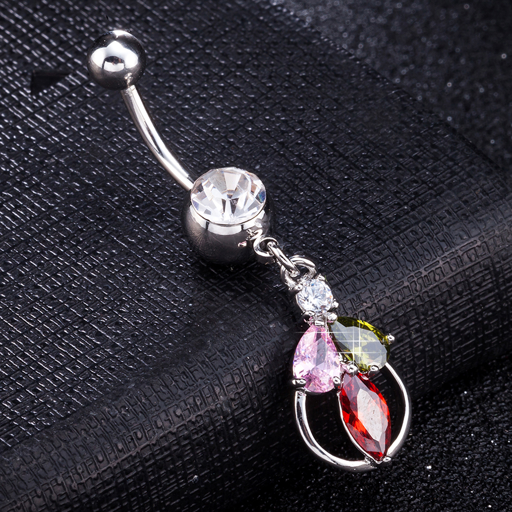 Gold Plated Navel Belly Button Ring Body Piercing Jewelry - 3
