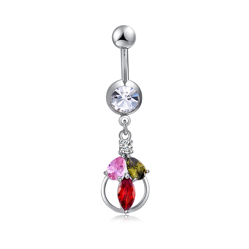 Gold Plated Navel Belly Button Ring Body Piercing Jewelry