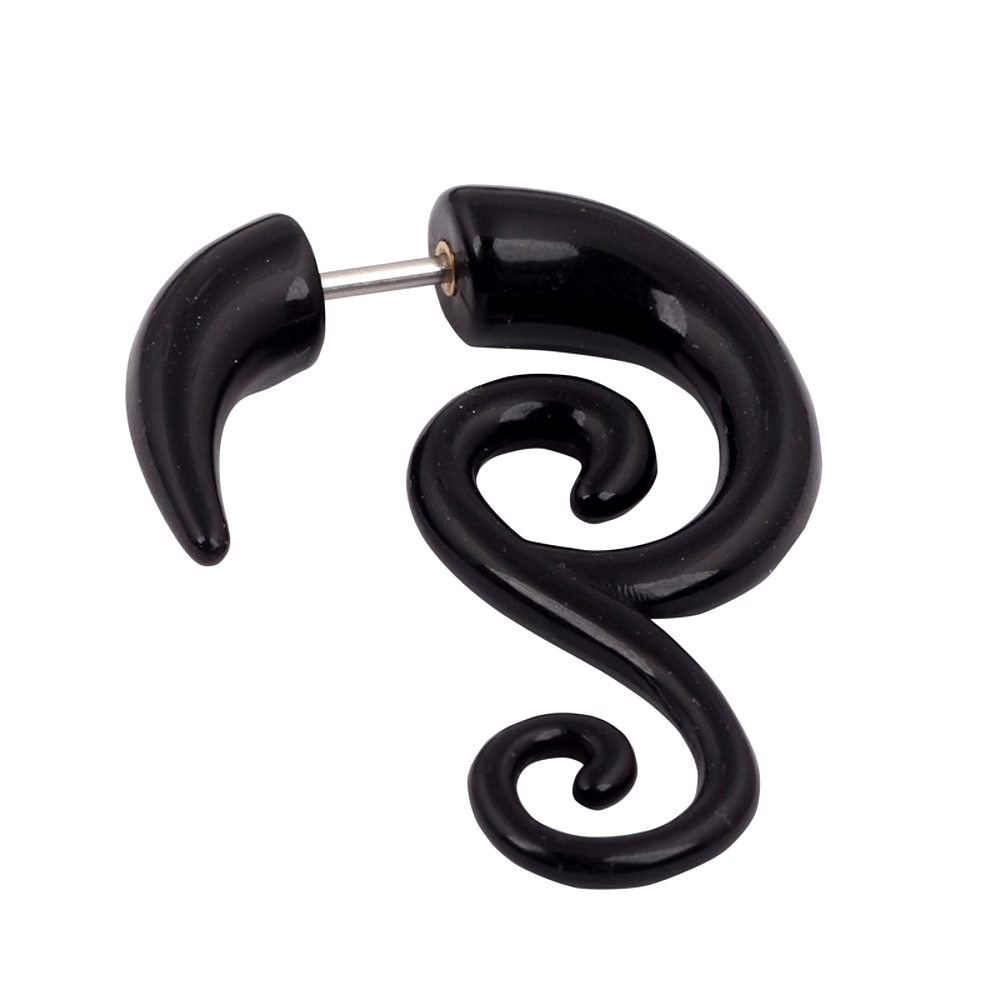 Fake spiral öron taper öron expandrar piercing par (2ST) - 7