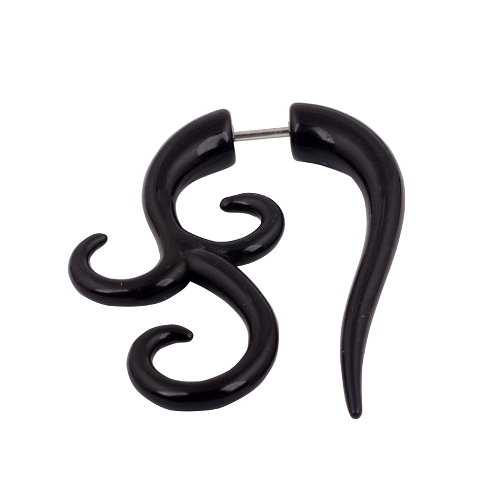 Fake spiral öron taper öron expandrar piercing par (2ST) - 6