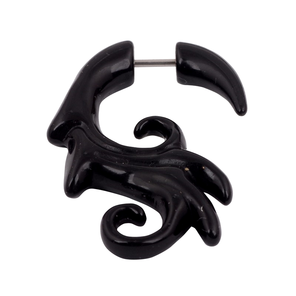 Fake spiral öron taper öron expandrar piercing par (2ST) - 4