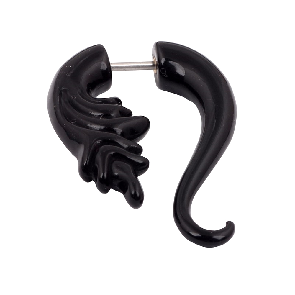Fake spiral öron taper öron expandrar piercing par (2ST) - 5