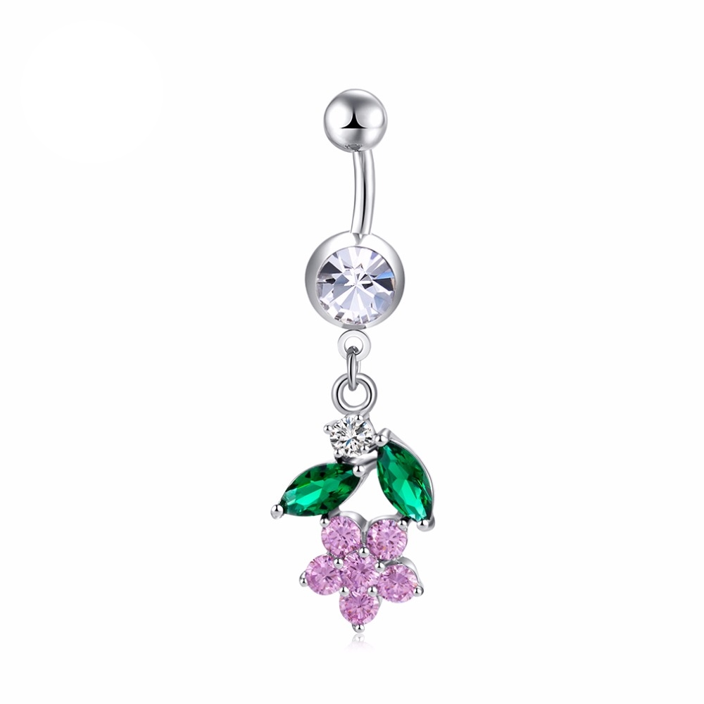 Gold Plated Navel Belly Button Ring Body Piercing Jewelry