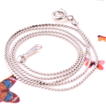 18K White Gold Filled NECKLACE 430*1mm