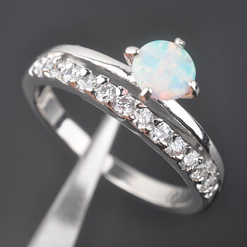 Silversmycken filled ring VIT Brand Opal