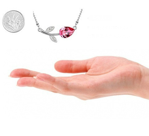 18K Gold Plated Austrian Crystal Fashion Jewelry Necklaces - 2