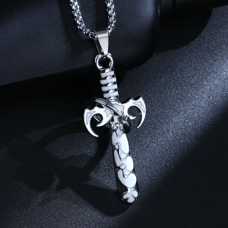 Stainless steel necklace Pendant Cross  - 3