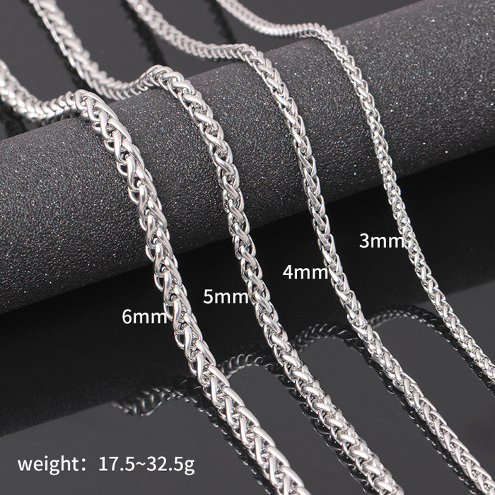 Rostfritt stål HALSBAND 6mm-500mm - 4