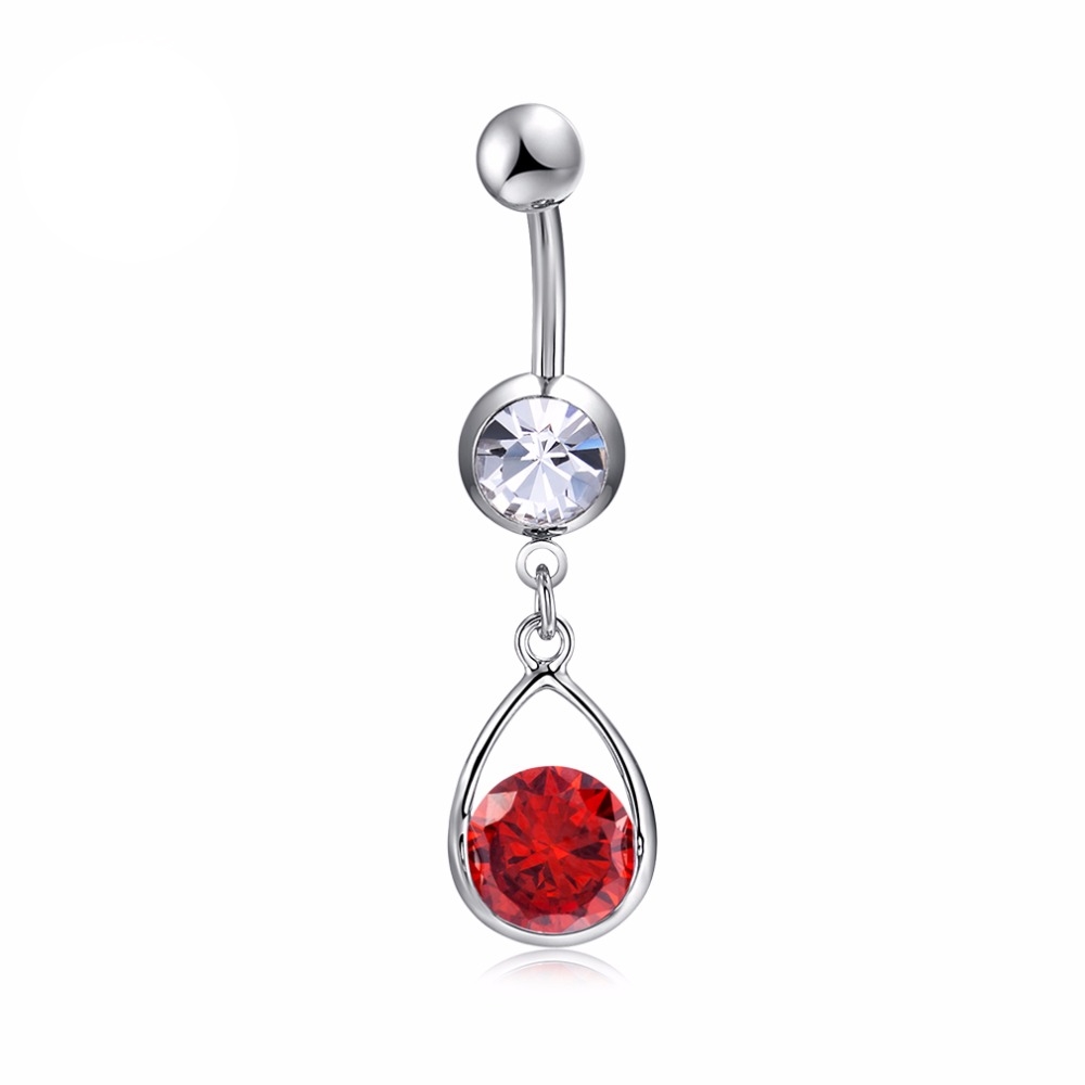 Gold Plated Navel Belly Button Ring Body Piercing Jewelry
