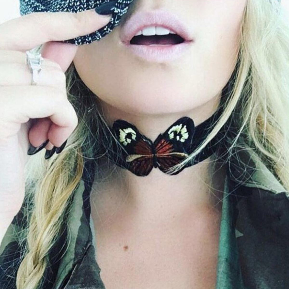 Vintage necklace Butterfly  - 2