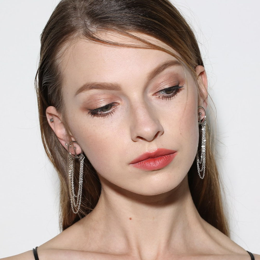 Long Chain Tassel Earring - 7