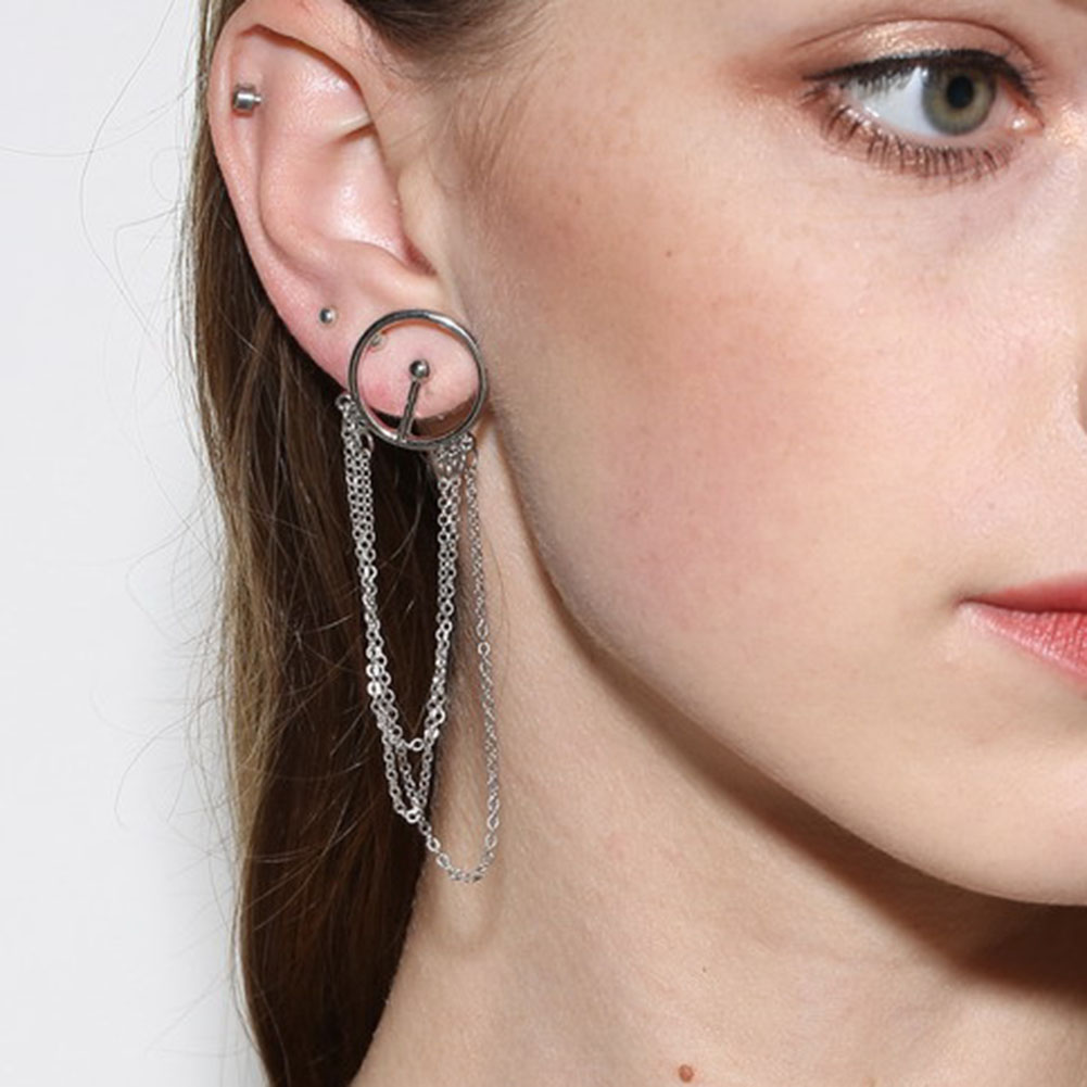 Long Chain Tassel Earring - 4