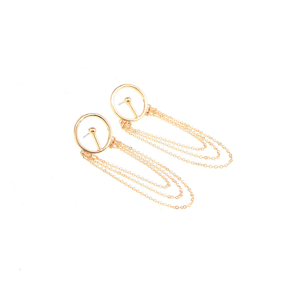 Long Chain Tassel Earring - 10