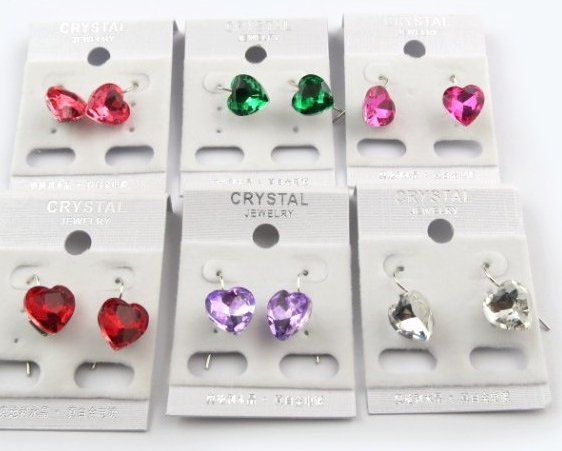18K Gold Plated Crystal Rhinestone Jewelry  Earrings - 2