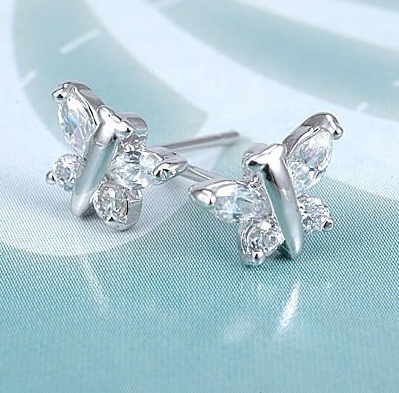 18k Gold Filled CZ Earrings - 2