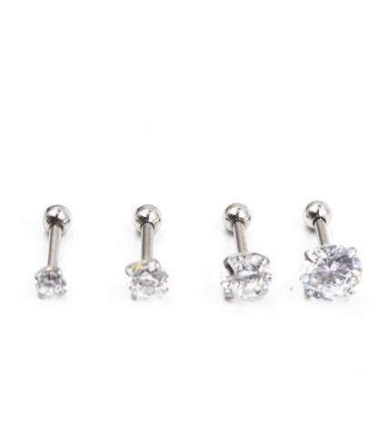  Tragus Piercing  Örhänge 1st CZ - 3