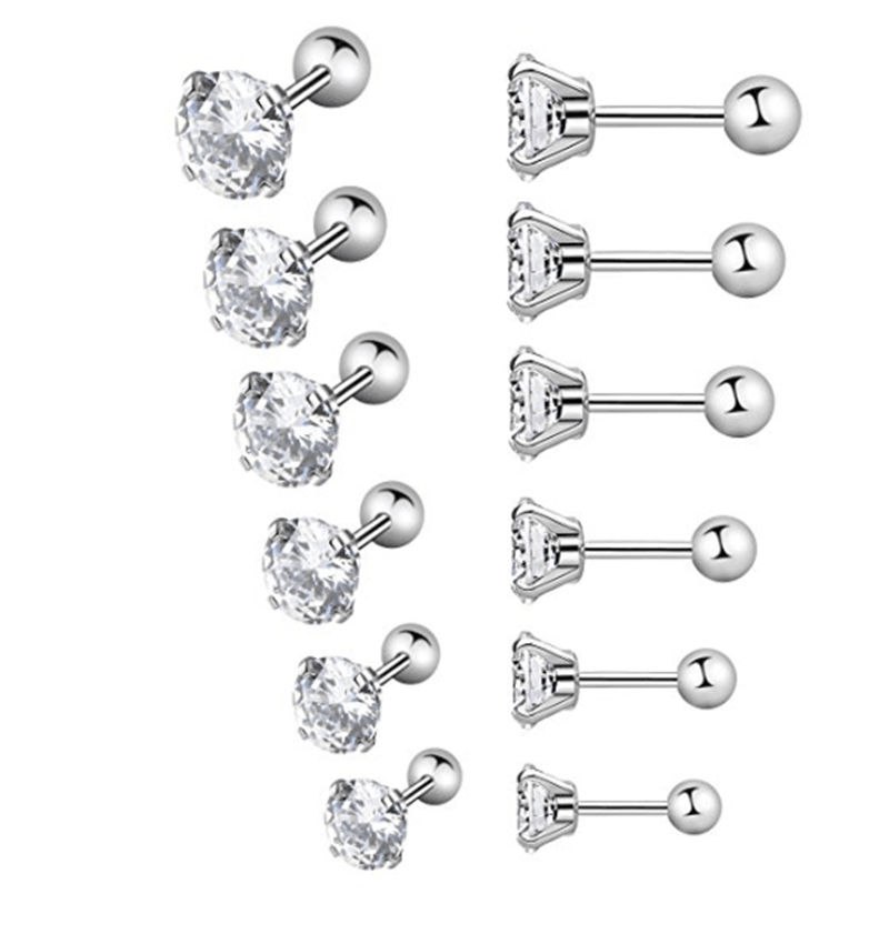  Tragus Piercing  Örhänge 1st CZ - 2