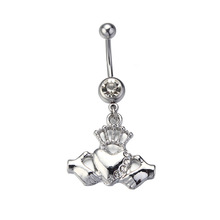 Navel Jewelry piercing 316L Stainless Steel Heart - 2