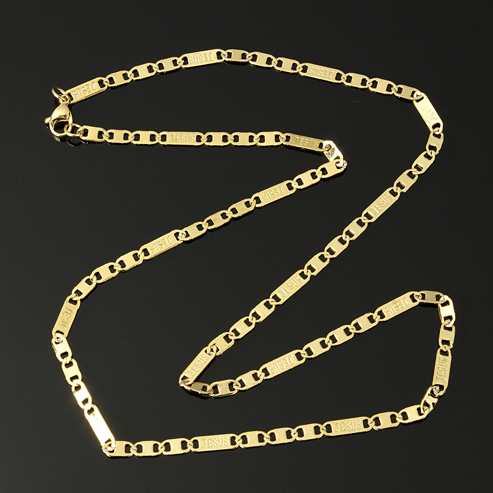 Rostfritt stål HALSBAND 550mm - 2