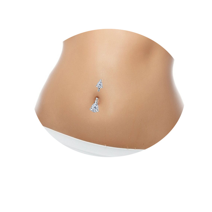 Navelpiercing CZ  - 5