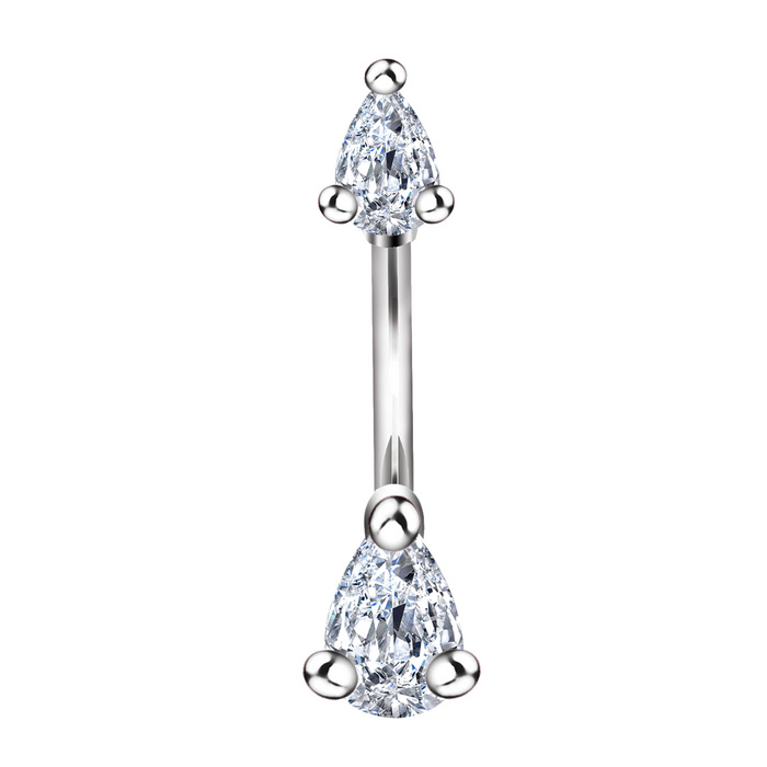 Navelpiercing CZ  - 2