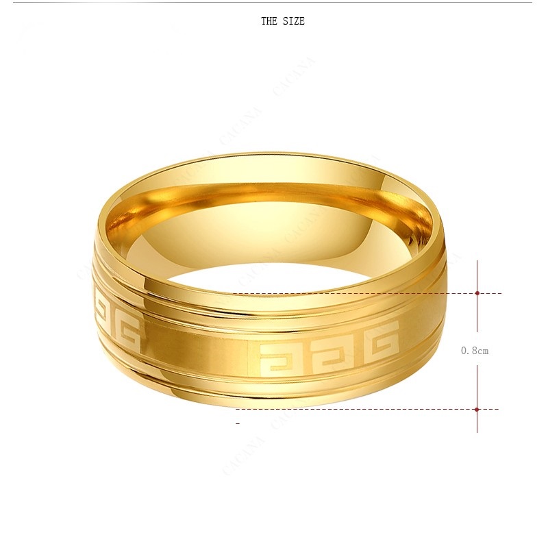 Rostfritt stål ring - 2
