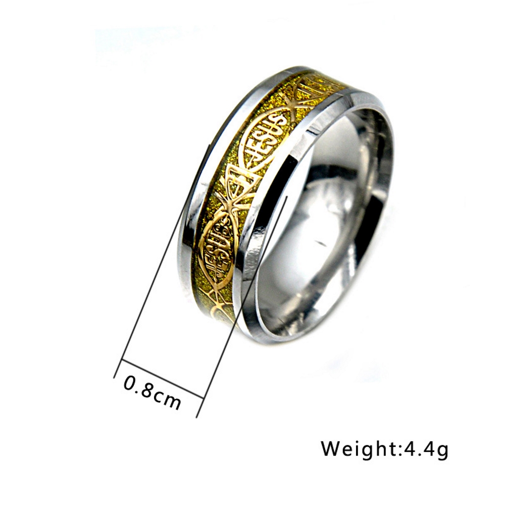 Stainless Steel Ring Gold Plated  - 3