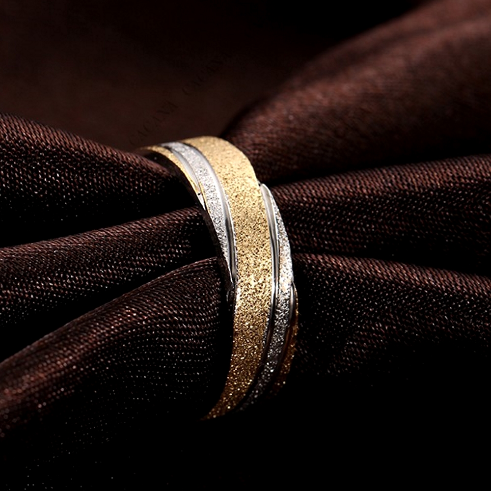 Stainless Steel Ring gold plated - 3