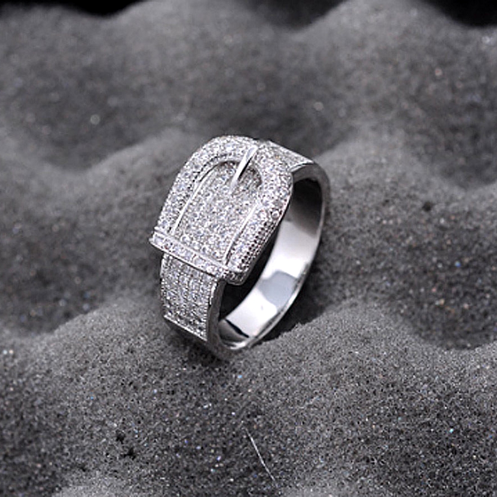 Silver FILLED RING White Sapphire - 4