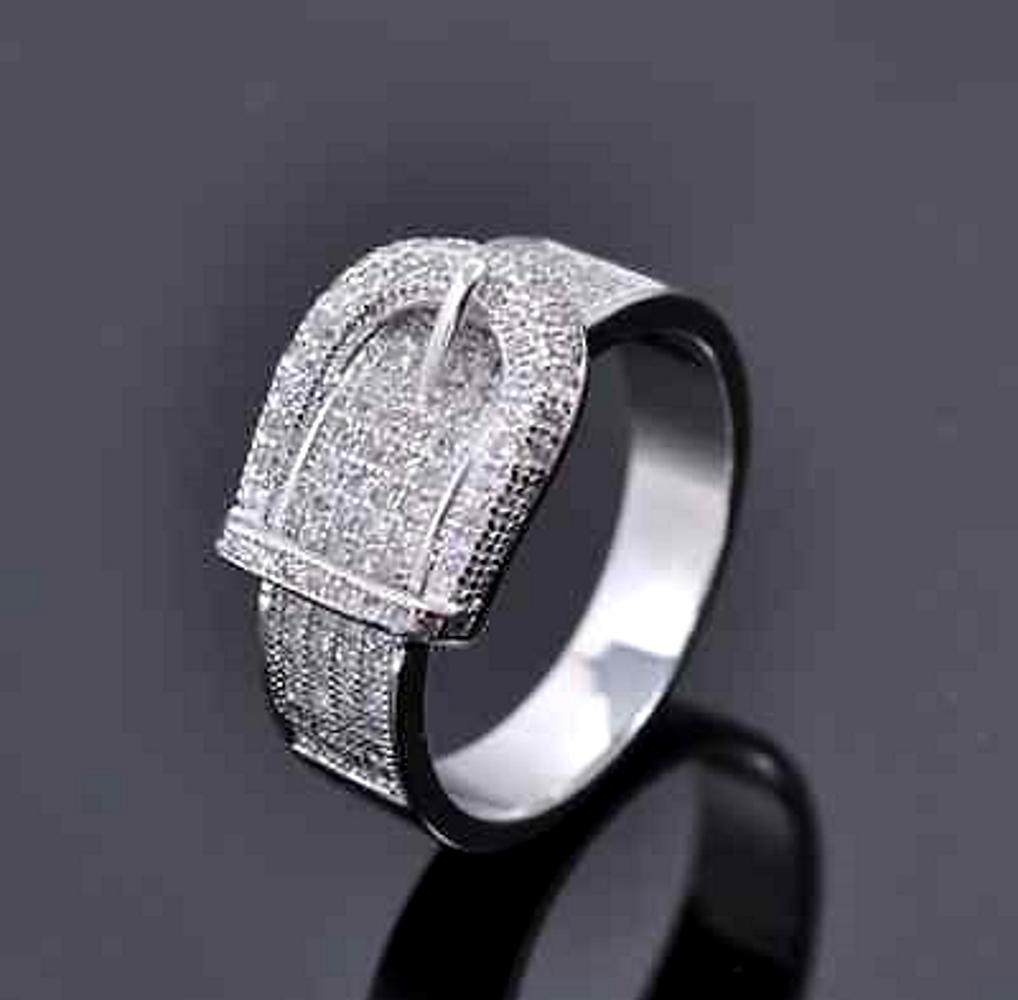 Silver FILLED RING White Sapphire - 3