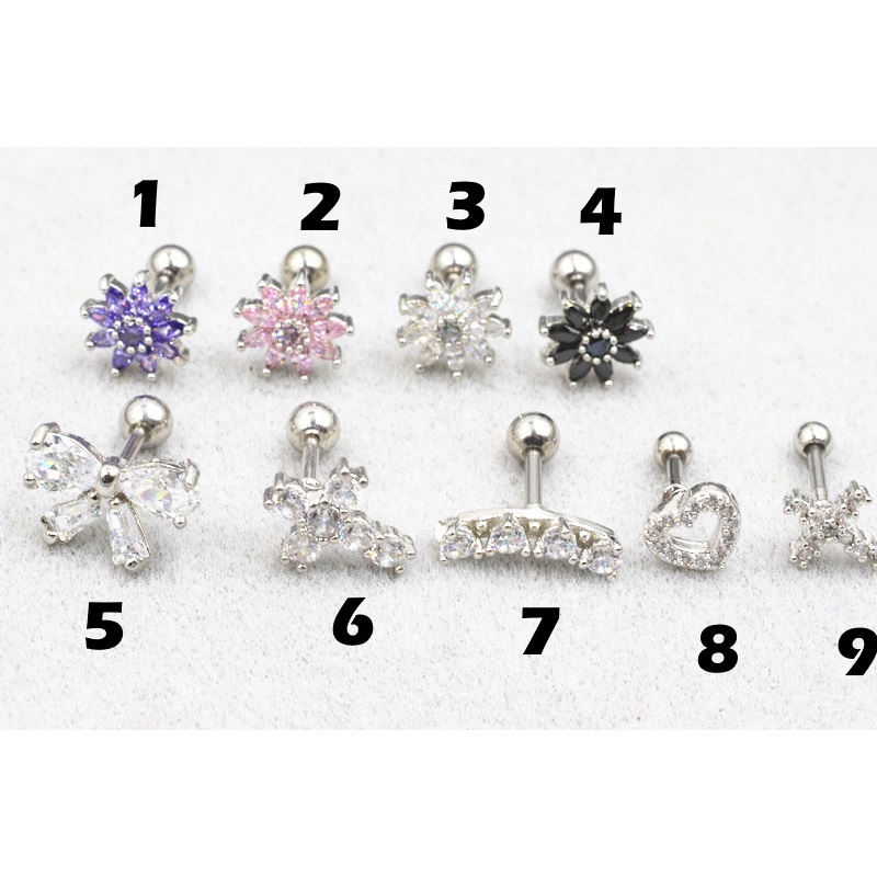 Tragus Piercing  Earring CZ