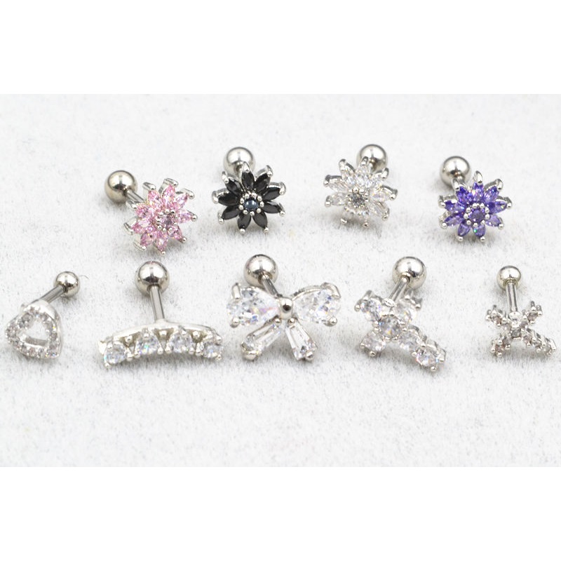 Tragus Piercing  Earring CZ - 7