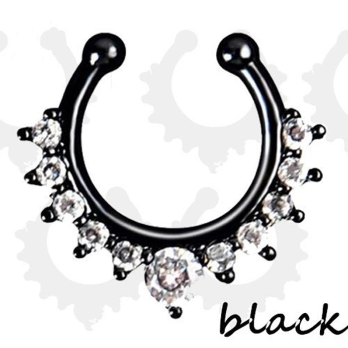 Näsa Ringar piercing falska Septum - 6