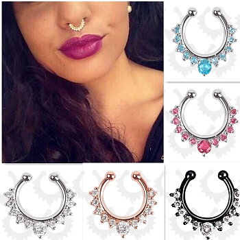 Näsa Ringar piercing falska Septum