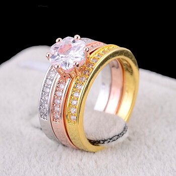 18K Gold Filled RING CZ