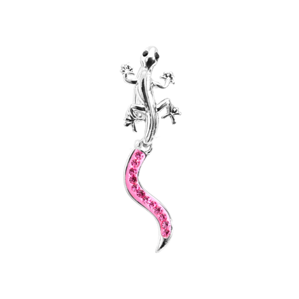 Navel Jewelry piercing lizard  - 4