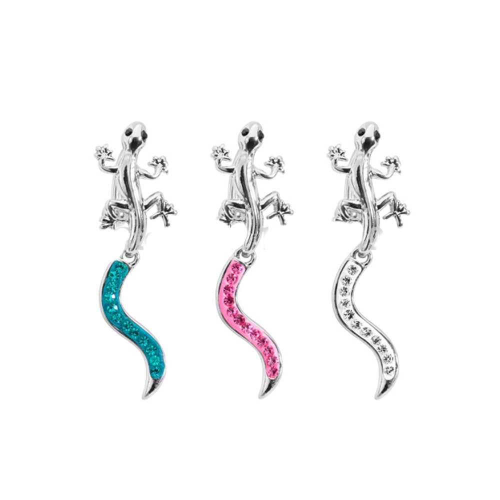 Navel Jewelry piercing lizard 