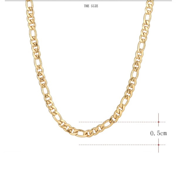 Rostfritt stål HALSBAND  5*500mm - 5