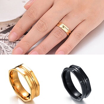Rostfritt stål ring 