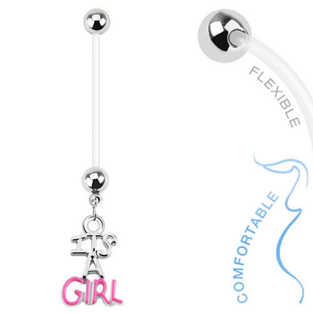 14G Bio Flexible Belly Button Ring Navel Ring - 4