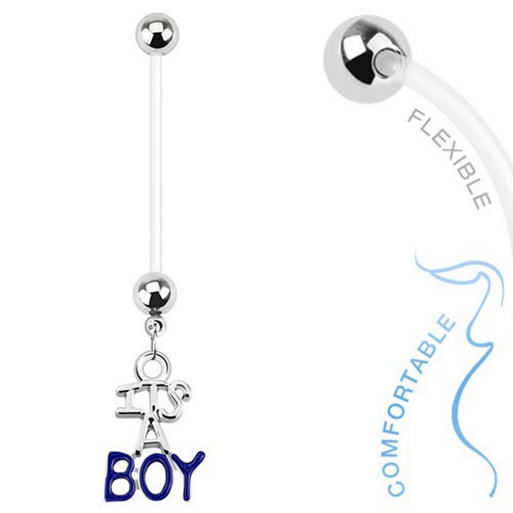 14G Bio Flexible Belly Button Ring Navel Ring - 5